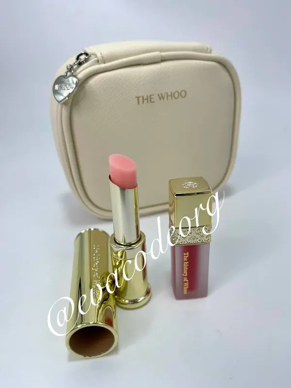 The History of Whoo Gongjinhyang: Mi Glow Lip Balm PINK Special Set (150 g) (Box 18)