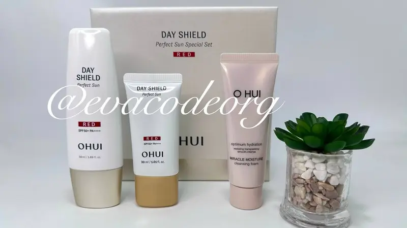 O HUI DAY SHIELD Perfect Sun RED 50+30 ml Special Set SPF50+/PA++++ (BOX 8) (300 g)