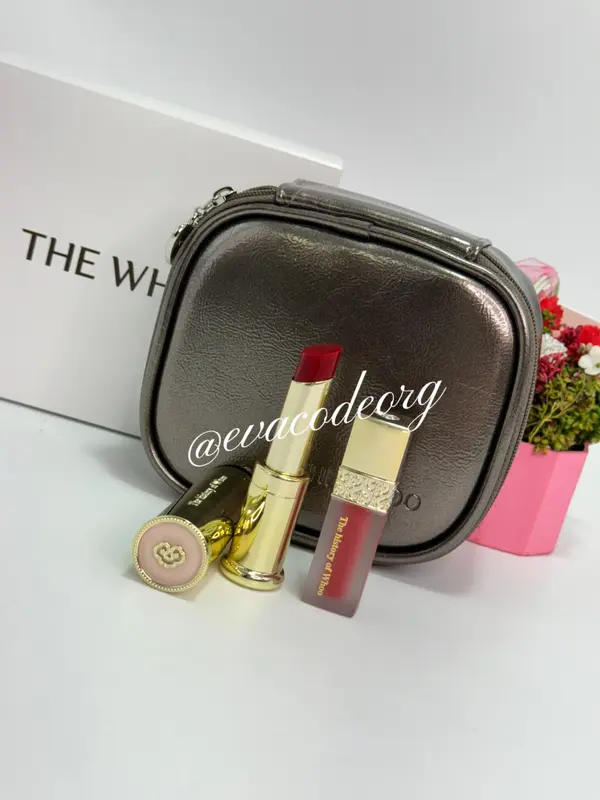 The History of Whoo Gongjinhyang: Mi Glow Lip Balm WINE RED-BLACK Special Set (150 g) (Box 18)