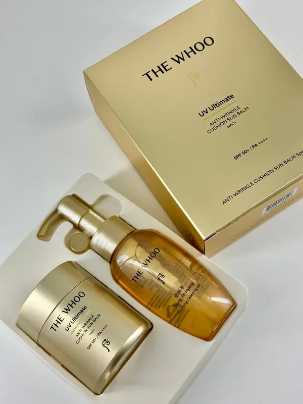 THE WHOO  UV Ultimate Anti-Wrinkle Cushion Sun Balm SPF50+/Pa++++ Special Set (BOX 8) (210 g)