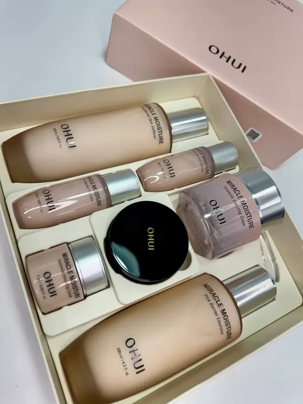 O HUI MIRACLE MOISTURE Pink Barrier 3pcs Special set (1260 g) (Box 6)