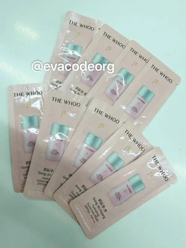 The history of Whoo Gongjinhyang Hydrating Sunscreen Fluid 1ml*120ea (240 g)